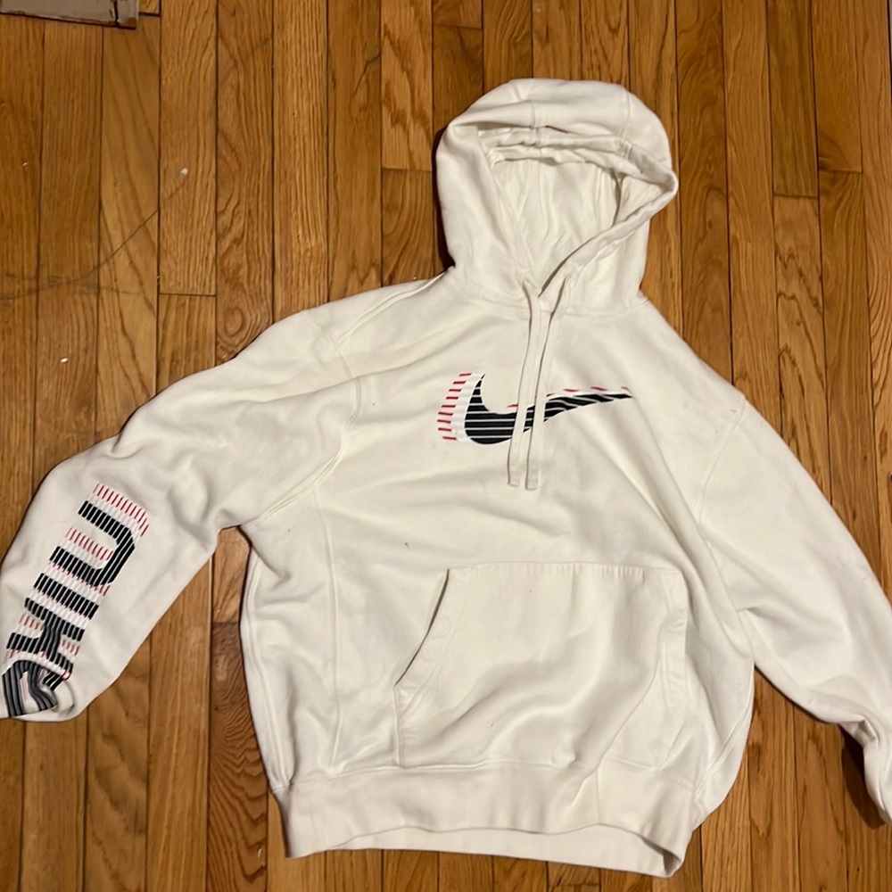 White Nike hoodie